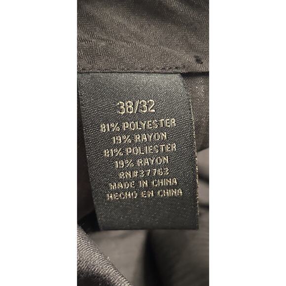 Axist Dress Pants Men's Size 38x32 Gray/Charcoal (See Pics) Polyester Blend - Picture 7 of 7